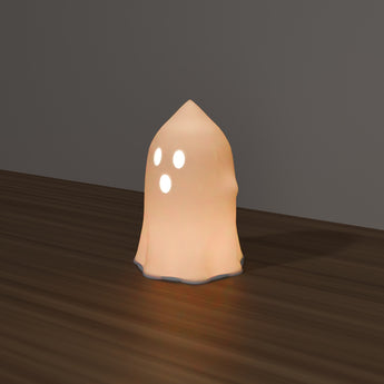 Ghost Luminary glowing with an LED light — render