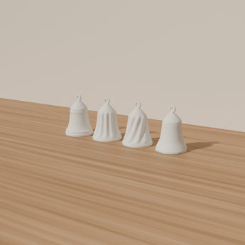 Bell Ornament Set of 4 styled in a room — render