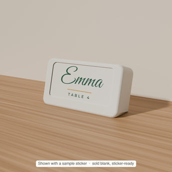 Name Place Block with a sample sticker applied — render