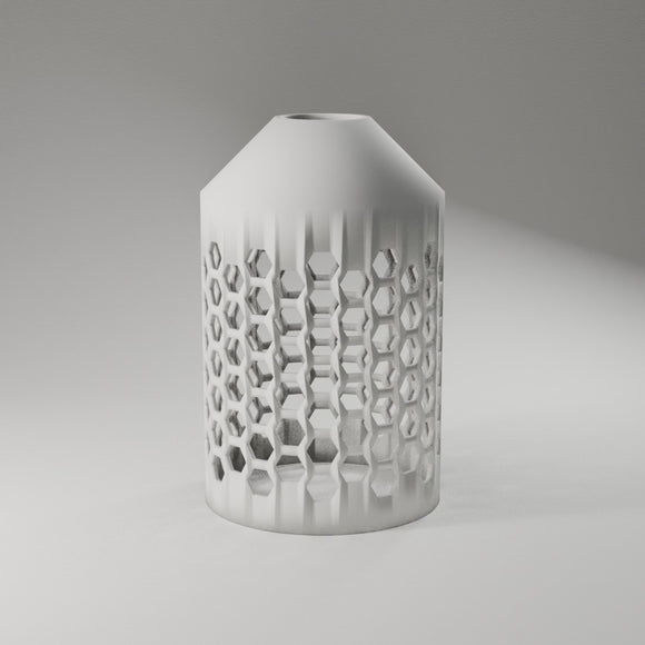 Hex Lattice LED Lantern 360° turntable render