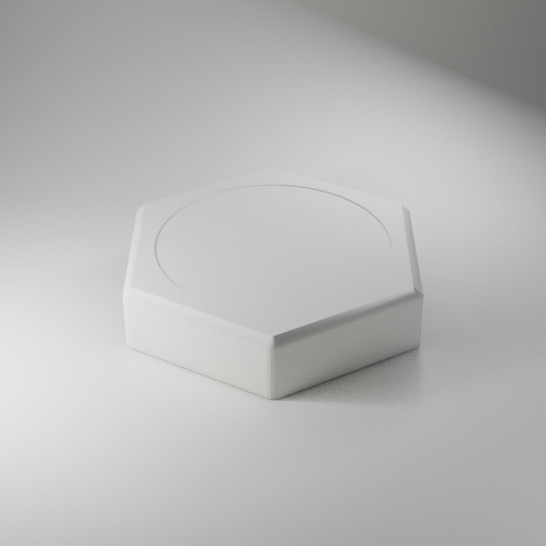 Hex Paperweight Blank 360° turntable render