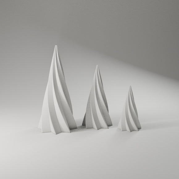 Twisted Tree Trio 360° turntable render