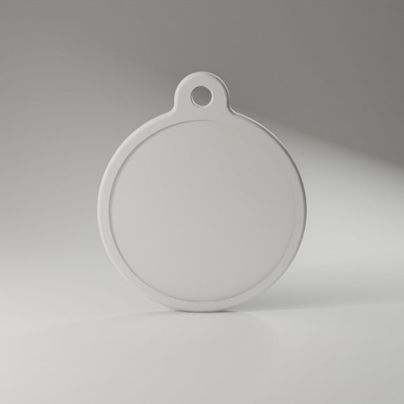 Round Keychain Blank 360° turntable render