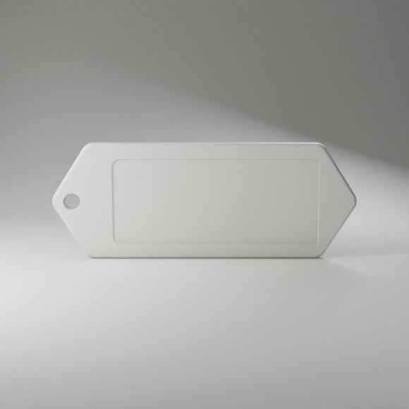 Retro Motel Key Tag Blank 360° turntable render