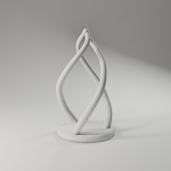 Helix Flame Sculpture 360° turntable render