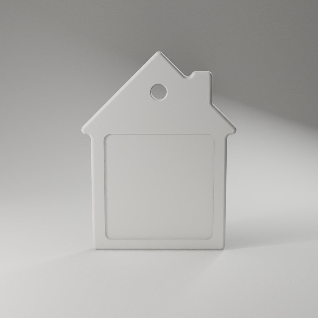 House Keychain Blank 360° turntable render