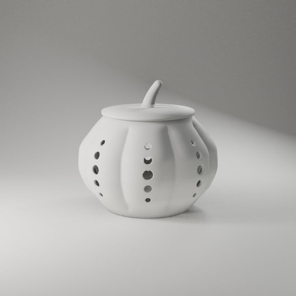 Perforated Pumpkin Luminary 360° turntable render