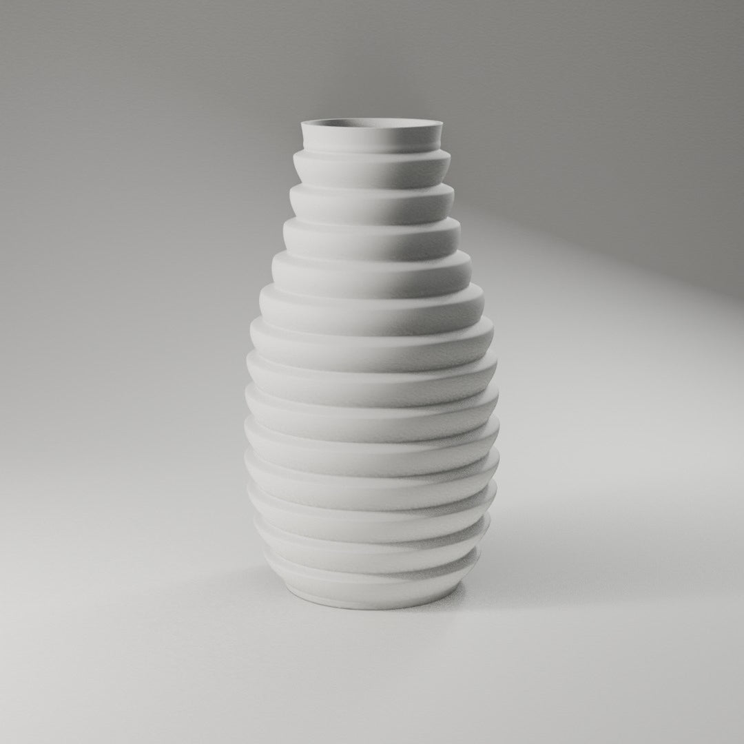 Stacked Ring Vase 360° turntable render