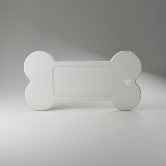 Bone Keychain Blank 360° turntable render