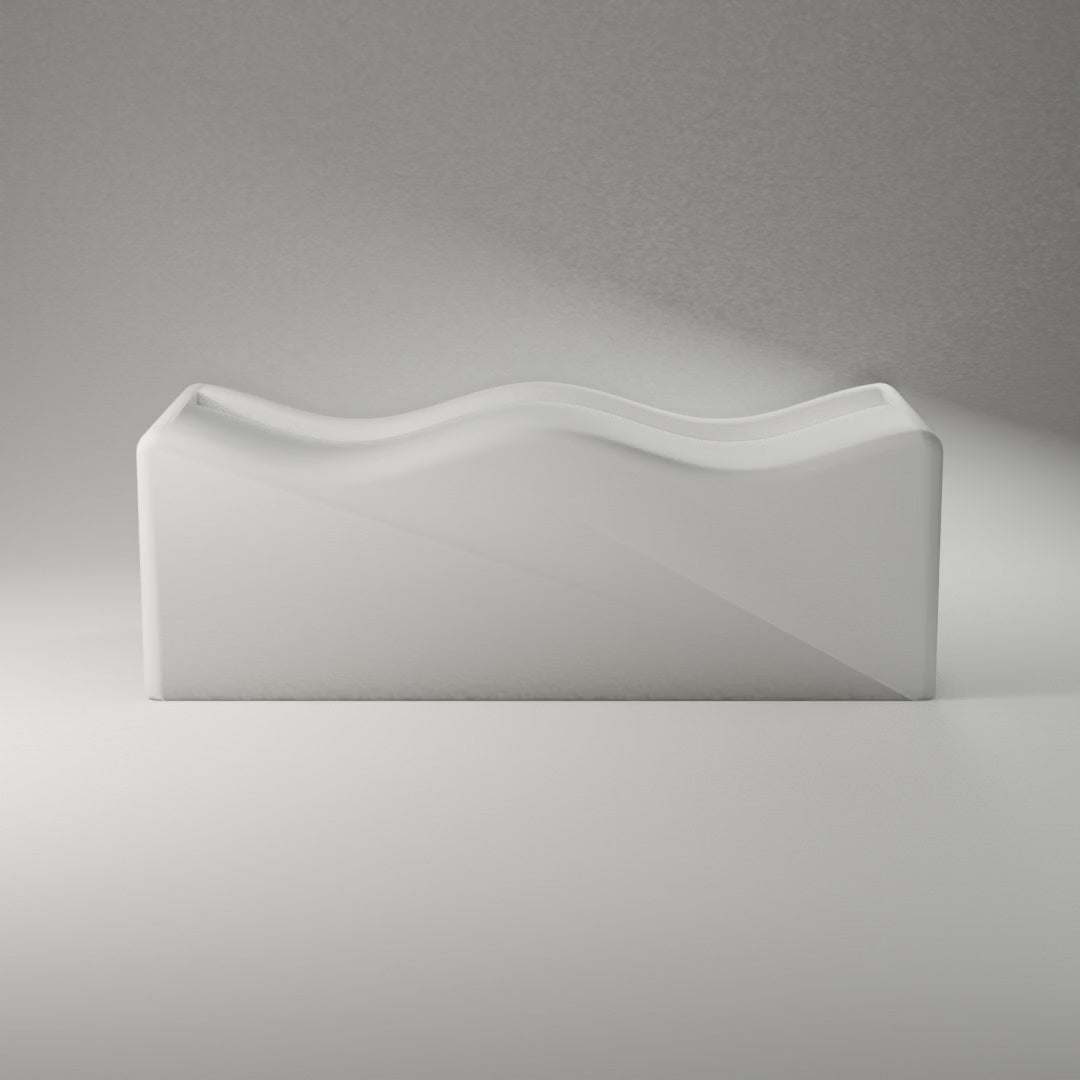 Wave Business Card Holder 360° turntable render